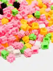 Розовый конструктор Magic Block "Супергерои", мультфильмы