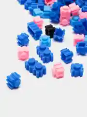 Голубой конструктор Magic Block "Супергерои", мультфильмы