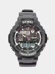 Черный мужские спортивные наручные часы Skmei AD0931 в подарочной упаковке