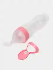 Розовый силиконовая ложка дозатор на присоске, бутылка с ложечкой для введения первого прикорма