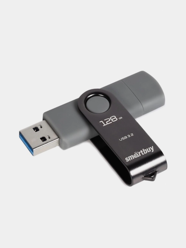 Флешка SmartBuy Twist Dual USB 3.0, Type-C, 4 объема