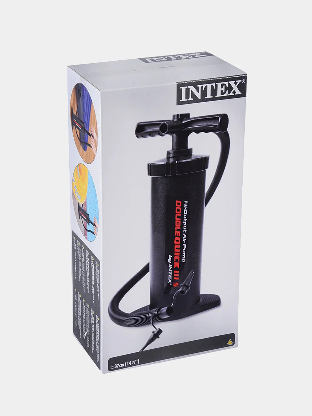 Ручной насос повышенной мощности Intex для надувных кроватей-матрасов и бассейнов, 37 см