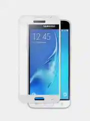 Защитное стекло для Samsung J3 (2015) с белой рамкой
