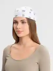Белый бандана цветная