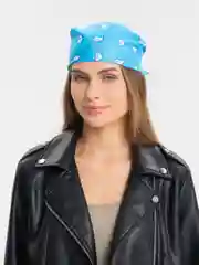 Голубой бандана цветная