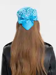 Голубой бандана цветная