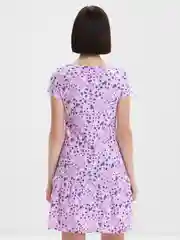 Лавандовый платье женское, домашняя сорочка, хлопок