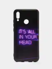 Серый силиконовый чехол для Honor 10 Lite / Huawei P Smart 2019, с принтом, с рисунком (Хонор 10 Лайт / Хуавей П смарт 2019)