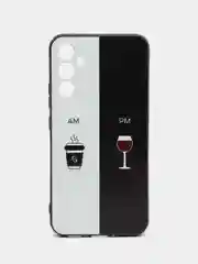 Бирюзовый силиконовый чехол для Samsung Galaxy A34, с принтом, с рисунком, Самсунг Галакси А34