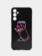 Голубой силиконовый чехол для Samsung Galaxy A34, с принтом, с рисунком, Самсунг Галакси А34