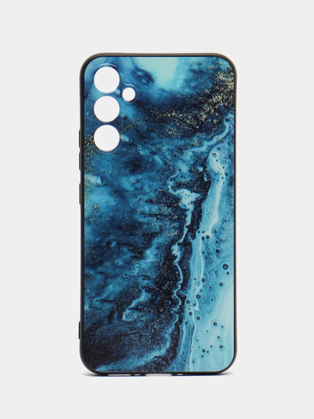 Тёмно-бирюзовый силиконовый чехол для Samsung Galaxy A34, с принтом, с рисунком, Самсунг Галакси А34