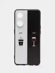 Бирюзовый силиконовый чехол для OPPO Reno 8T 4G, с принтом, с рисунком, Оппо Рено 8т 4 джи