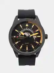 Черный мужские наручные часы Curren 8421 с хронографом в подарочной упаковке