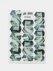 Наклейки, плёнки для ногтей "Мрамор", М002, для маникюра