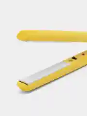 Желтый утюжок для волос, мини плойка гофре дорожная