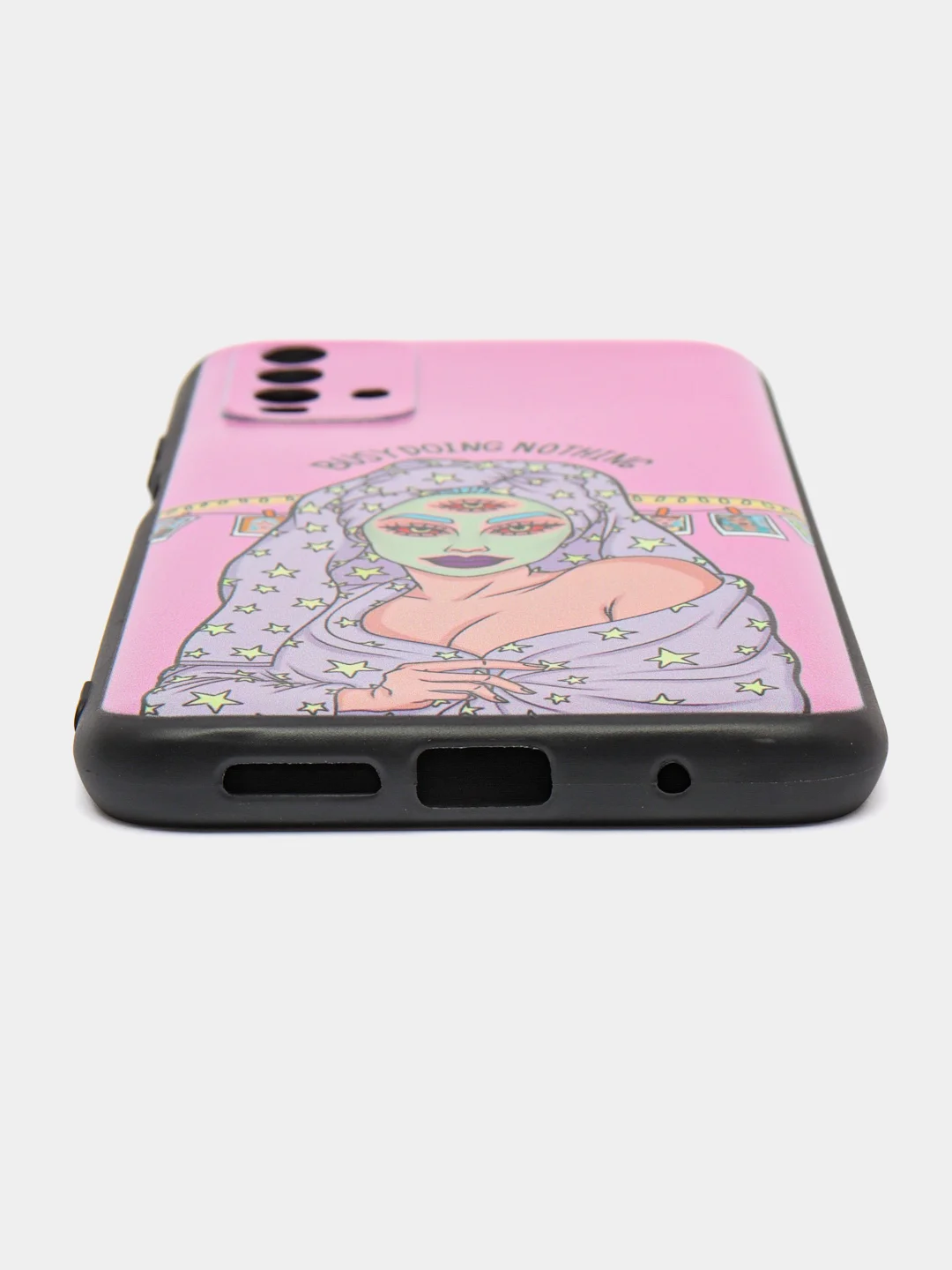 Приглушённый хаки силиконовый чехол для Xiaomi Redmi 9T (Сяоми Редми 9Т), с принтом, с рисунком