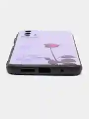 Серебряный силиконовый чехол для Xiaomi Redmi 9T (Сяоми Редми 9Т), с принтом, с рисунком
