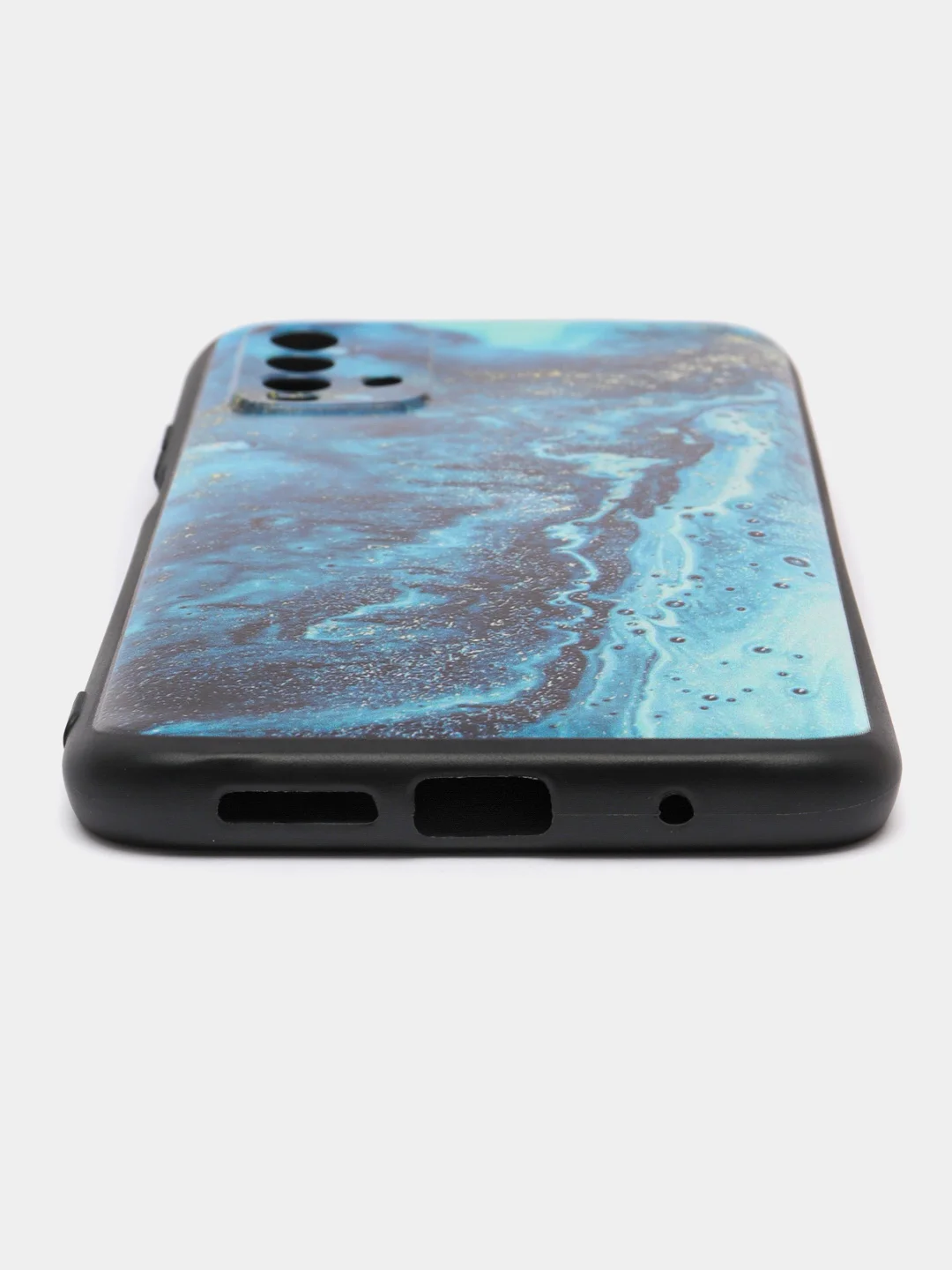 Тёмно-бирюзовый силиконовый чехол для Xiaomi Redmi 9T (Сяоми Редми 9Т), с принтом, с рисунком