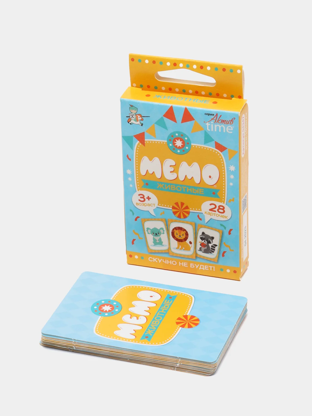 Игра настольная МЕМО "Животные". Серия АКТИВ time