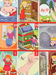 Игра настольная ходилка Викторина в картинках "Чтобы не попасть в беду"