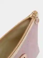 Розовый косметичка блестящая