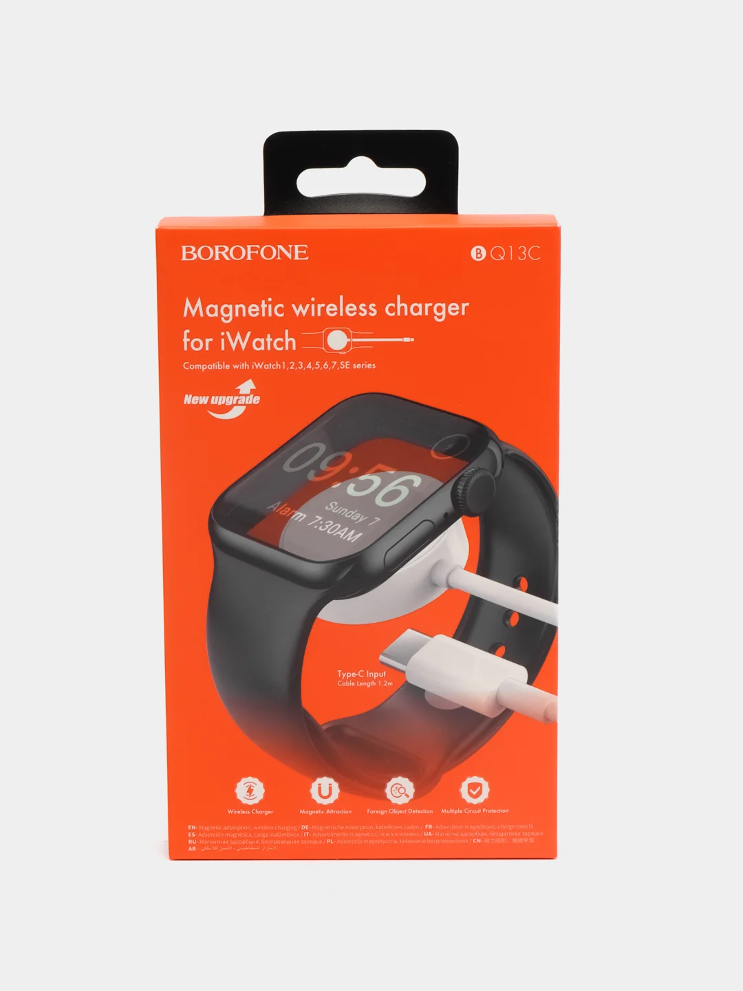 Беспроводное зарядное устройство для Apple Watch BOROFONE BQ13C, Type-C, белый