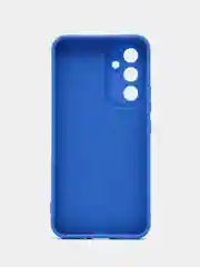 Синий чехол силиконовый Samsung Galaxy A 54 (Самсунг Галакси А 54) с защитой камеры
