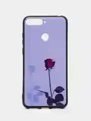 Серебряный силиконовый чехол для Huawei Y6 2018 / Honor 7C / 7A Pro / Y6 Prime, с принтом, с рисунком Хуавей у6 Хонор 7С 7А про