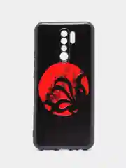 Синий меланж силиконовый чехол для Xiaomi Redmi 9, с принтом, с рисунком (Сяоми Редми 9)
