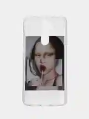 Багровый силиконовый чехол для Xiaomi Redmi Note 8 Pro, с принтом, с рисунком (Редми Ноут 8 Про)