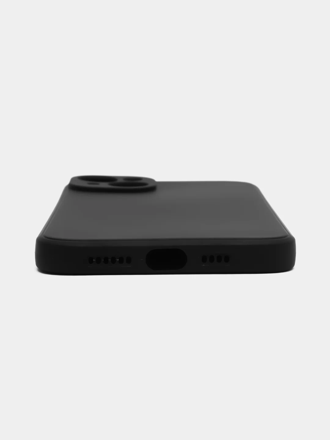 Угольный чехол iPhone 14, 14 Pro, 14 Pro Max, черный, силиконовый