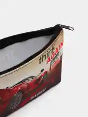 Аметистовый пенал мягкий для девочки, школьный