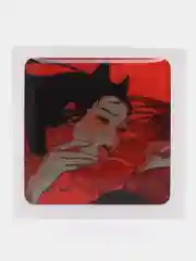 Бордовый 3d-наклейки на телефон "Ахегао"