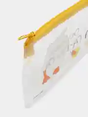 Пенал мягкий, 1 отделение, 95 х 205 мм, плоский, ПВХ, Calligrata "Гуси-гуси"