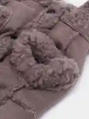 Серый дубленка для собаки