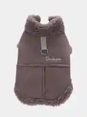 Серый дубленка для собаки