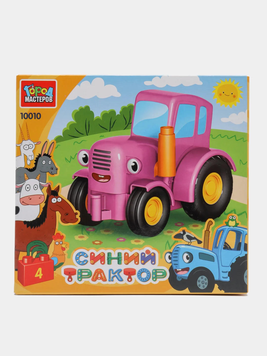 Конструктор-транспорт Синий трактор "Мила"