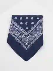 Индиго бандана с принтом