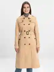 Бронзовый тренч женский