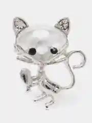 Серебряный брошь женская