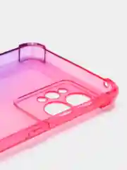 Розовый чехол для Realme GT 2 Pro противоударный силиконовый BROSCORP прозрачный с защитой углов