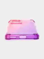 Розовый чехол для Realme GT 2 Pro противоударный силиконовый BROSCORP прозрачный с защитой углов