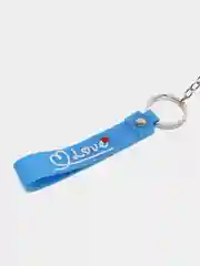 Синий брелок силиконовый
