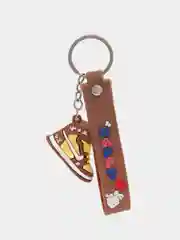 Коричневый брелок силиконовый