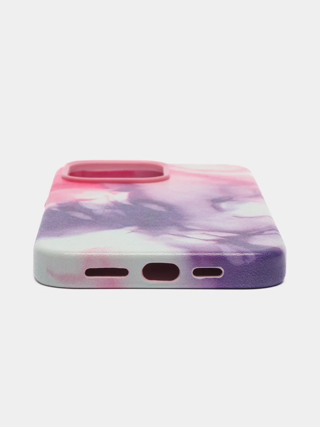Фуксия чехол MagSafe для iPhone 14 Pro Max кожаный BROSCORP с защитой камер, микрофиброй, экокожа