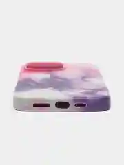 Фуксия чехол MagSafe для iPhone 14 Pro Max кожаный BROSCORP с защитой камер, микрофиброй, экокожа
