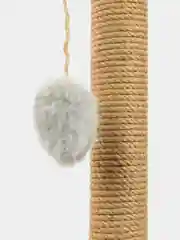 Серый игровой комплекс для кошек, с мисками в комплекте