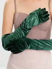 Зеленый перчатки женские длинные / короткие бархатные черные