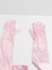 Конфетный атласные перчатки, удлиненные, выше локтя, 16 цветов