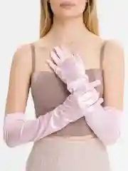 Конфетный атласные перчатки, удлиненные, выше локтя, 16 цветов